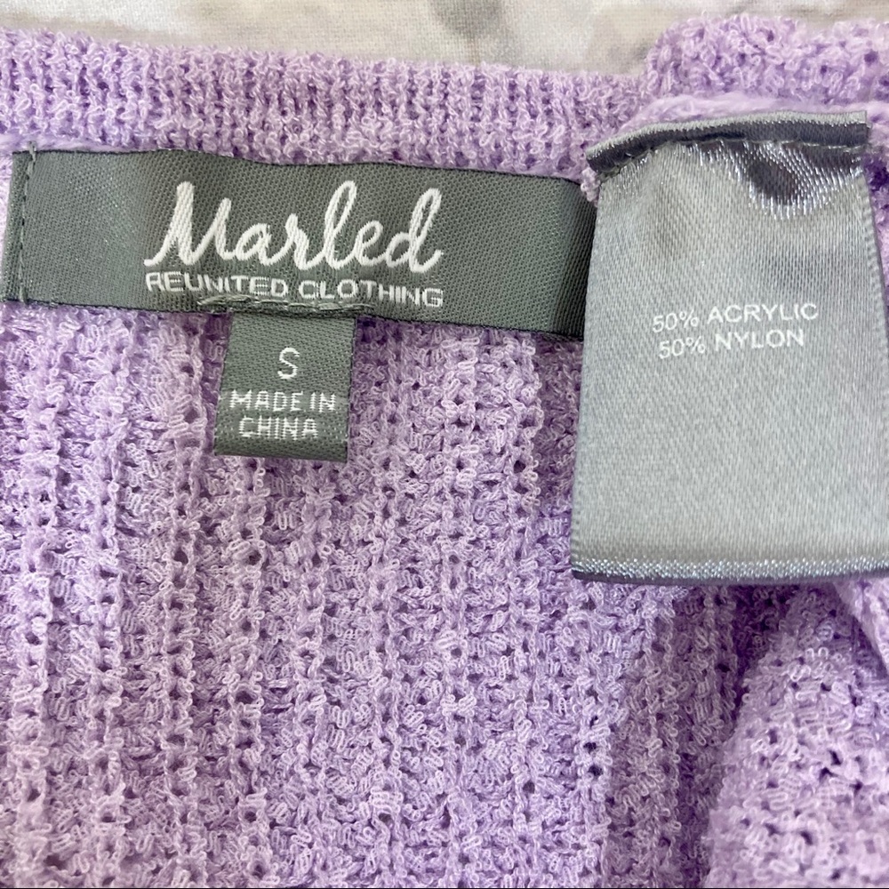 TU-Marled lavender twist front sleeveless sweater - Picture 5 of 6